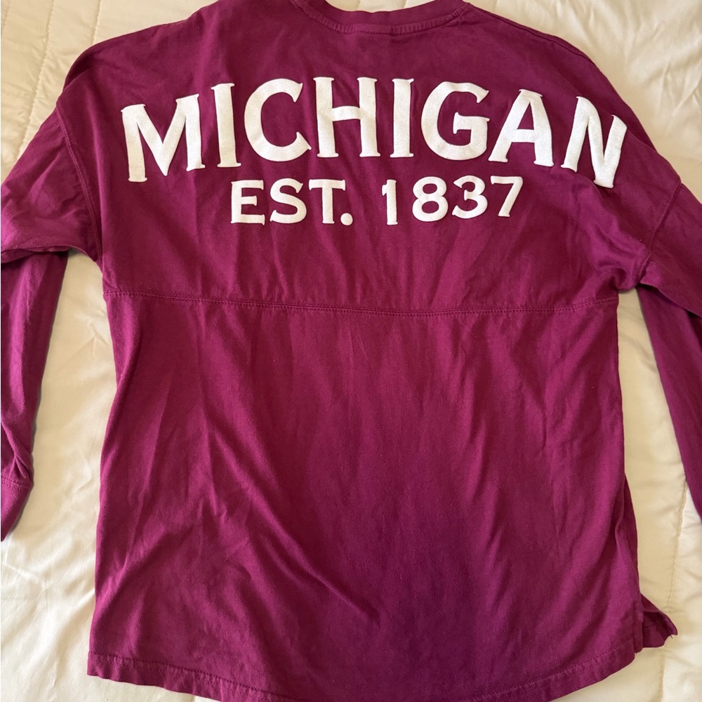 Michigan Long Sleeve Tee - Purple